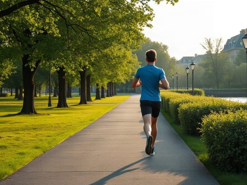 Courir à jeun
